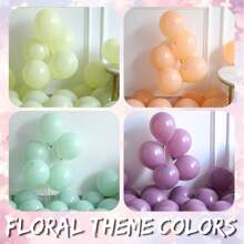 112pcs Spring Floral Butterfly Balloon Arch Set, Includes Lavender Purple Yellow Balloons, Daisy Flowers, Butterfly Foil Balloons, Suitable For Woodland Fairy Baby Shower, Birthday, Garden Tea Party Decoration