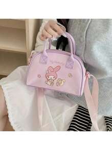 Sanrio Borsa Boston e borsa a tracolla mini Hello Kitty, stile carino e femminile, ufficialmente concessa in licenza da Sanrio, adatta per il pendolarismo e il casual, adorabile, per forniture scolastiche, back to school