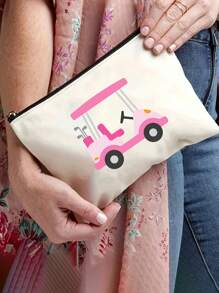 Golf Personalized Bag,Makeup Bag, Golf Country Club Accessory Bag, Golf Makeup Bag,Golf Team Wristband, Golf Lover Gift, Zipper Bag, Coin Purse, Pencil Case, Valentine'S Day Gift For Her, Perfect For Shopping, Dating, Vacation, Travel, Festival, Party Or As A Gifttravel Essentials Vacation Summer Holiday Back To School School Stuff Bag For School Wash Bag Travel