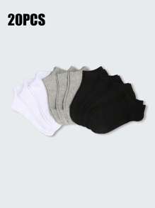 10/15 pares de calcetines cortos multicolor para mujer, calcetines tobilleros y calcetines de barco de corte bajo, calcetines invisibles para el verano