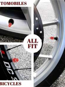 4pcs/Set Sparkling Tire Valve Caps, Handmade Crystal Tire Caps, Universal Car Tire Valve Caps With Shiny Rhinestones For Cars, SUVs, Motorcycles, Bicycles, Trucks
