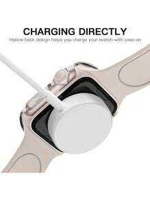 6-teiliges/Set Herren Damen Lässig PC Uhrengehäuse Anti-Drop-Schutzhülle, für Apple Watch 38/40/41/42/44/45/46/49 mm, für Apple Watch Series Ultra/SE/10/9/8/7/6/5/4/3/2/1, intelligentes Uhrengehäuse-Zubehör, Cut Out