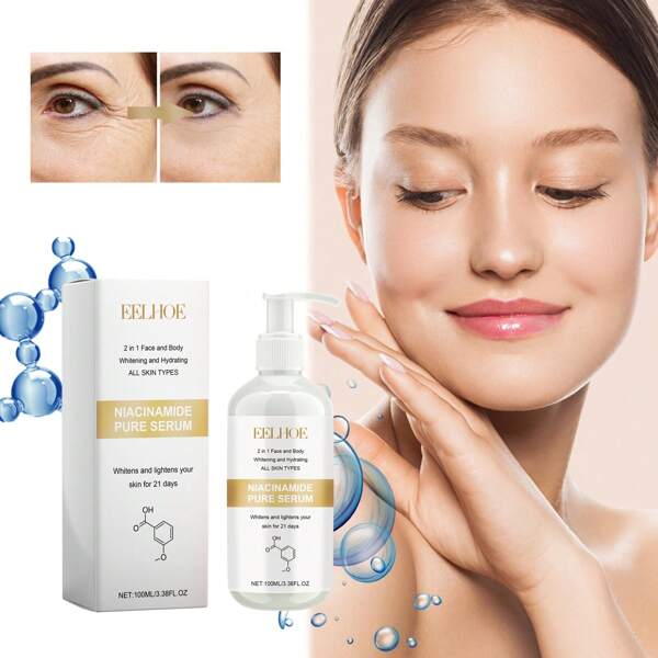 Niacinamide Pure Serum For Face & Body, Whitening & Hydrating Skin Personal Care For All Skin Types Home Package 100g