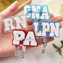 Niestandardowa odznaka na szpuli Słodkie imię PA LAB LPN TECHNIK MD RMA BSN EMT CNA LVN RN ID Odznaka na szpuli Pielęgniarka Kolega Personel Szpital Lekarz, Trwała, Kolorowa, Słodka, Uroczy, Zabawna, Kawaii, Y2K, Stylowa, Uniseks, Swobodna, Niestandardowa, Spersonalizowana, Unikalna, Dostosowana, Idealne prezenty dla niego, Idealne prezenty dla niej, Jej, Chłopaka, Dziewczyny, Rodziny, Przyjaciół