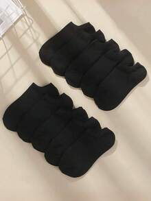 5 Pairs Women's Lightweight Cute Cartoon Pattern Breathable Invisible Ankle Socks, Summer - White - View 40