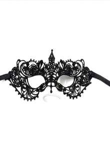 1 Peça/3 Peças Máscara de Renda para os Olhos, Máscara de Renda Sexy para Festa e Feriado Feminina, Perfeita para Baile de Máscaras e Eventos de Carnaval, Máscara de Renda Elegante e na Moda, Escolha Ideal para Acessórios de Fantasia e Noites Românticas, Halloween - Multicolorido - Visão 3