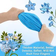 100/250/500/700/1500 Pcs Value Packs DIY Blue Pipe Cleaner Projects, Blue Chenille Stems + Blue Pom Poms, 11.81x0.6 Craft With Pipe Cleaners Supplies, Colorful Chenille Stems, Color Mix Fuzzy Wire Bulk