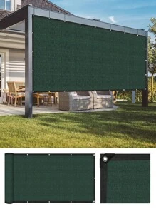 DELLNA 1 panneau de bâche d'ombrage premium résistante aux UV - couverture de plante d'extérieur et tissu de protection solaire respirant, matériau en polyéthylène haute résistance avec bords renforcés - usage multiple pour jardins, patios, cours et auvents