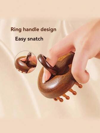 檀香木28齿按摩梳，木质宽齿经络梳，具备头皮按摩功能，是放松身心的理想工具。小巧便携，经久耐用，圆环扣设计，头皮身体按摩器，适合日常、休闲、运动、瑜伽、派对、户外、通勤、度假、美发等场合，是圣诞节、新年、情人节、生日、返校、母亲节等节日送礼佳品，也是美发造型工具和美容美发配件的理想之选。