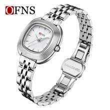 Fritillary Square Plate Women's Watch Fashionable And Simple Quartz Watch Waterproof Steel Belt Watch Multi-Functional Business Style Watch - Steel Strip Silver - View 1