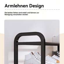 Schuhregal, 4 Ebenen Schuhschrank, Schuhstände, Schuhablage aus Kunststoff, Schmales vertikales Schuhregal, Ständerregale, 60*23*58cm, für Flure, Räume