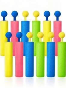 8/4/1pc Foam Water Gun Toy, Outdoor Beach Water Play Foam Water Gun ,Swimming Pool Toys With Plastic Handle, Summer Outdoor Pool,Beach Water Fight Game Toys, Hawaiian Party Supplies 1 Set Of Pull-Out Mini Water Guns - Colorful Dinosaur Design, Durable EVA Material, Perfect For Beach And Pool Parties, Summer Fun Water Cannons, Beach Toys - Multicolor - View 2