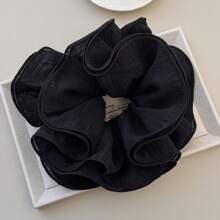6pcs Women Multi-Color Fresh Lace Double Layer Ruffle Scrunchies, Suitable For Everyday Use