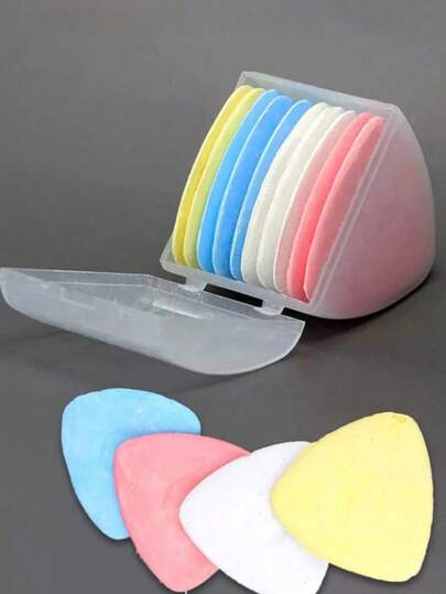 10pcs Tailor's Chalk Fabric Marking Chalk Sewing Tools Marking Chalk With Storage Box