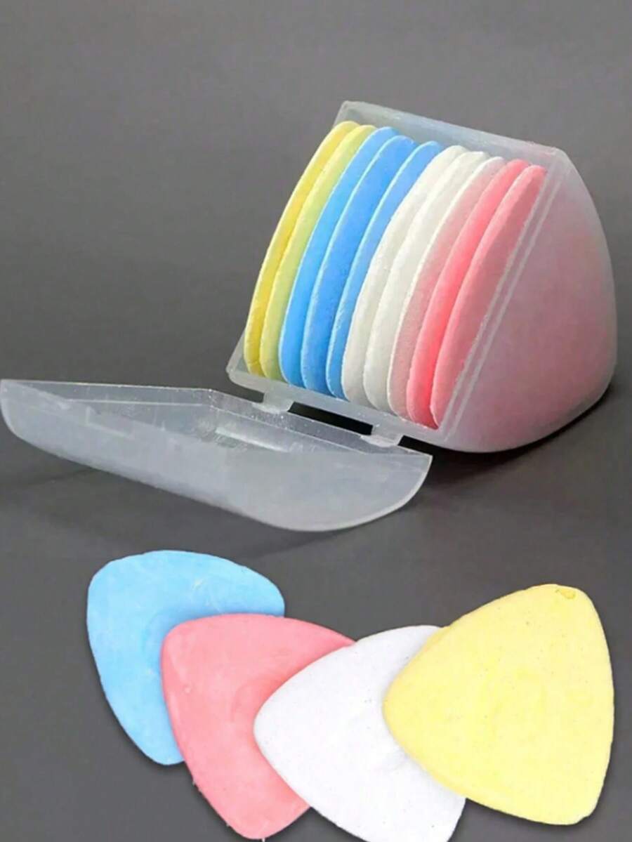 10pcs Tailor's Chalk Fabric Marking Chalk Sewing Tools Marking Chalk With Storage Box - Multicolor - View 1