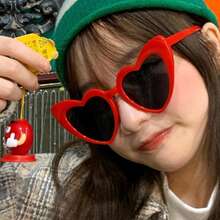 20pcs/Set Women Unique Heart-Shaped Decorative Glasses, Multi-Color Eyeglasses Fashion Accessories Suitable For Vacation, Costume Matching - Multicolor - View 7