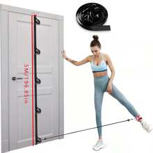 1pc Door Resistance Bands, No Drill No Installation Home Gym Fitness Assisted Device, Portable Exercise Equipment