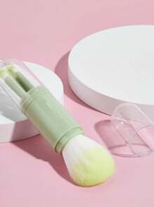 Set di pennelli da trucco personalizzati 4 in 1, set di strumenti cosmetici mini, pennello retrattile per fondotinta, pennelli per trucco portatili