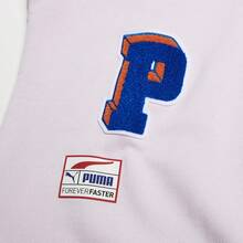 Puma Vestido casual de manga larga con estampado de logo de letra - Morado - Ver 4
