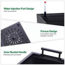 LIZHOUMIL 2Pcs 16/22" Tall Outdoor&Indoor Black Planter Pots With Drainage Holes&Water Level Monitor&Inner Bucket - màu đen - Xem 8