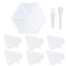 1 set Bandejas de clasificación de cuentas de plástico, bandeja para pintura de diamantes, accesorios de placa de cuentas para pintura de diamantes DIY, herramientas para pintura de diamantes