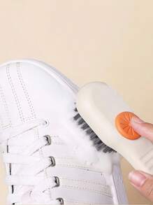 Home Multifunctional Liquid Added Shoe Brush, Simple Press Type Clothing Cleaning Brush, Automatic Liquid Washing Shoe Brush, Soft Bristle Shoe Brush - Multifunctional, Smooth, And Harmless Cleaning For Home Laundry! Easy To Clean Multifunctional Shoe Brush With Plastic And Integrated Soap Dispenser
