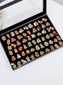 10-50Pcs Cute Capybara Enamel Pins Creative Cartoon Animal Brooch Lapel Badge Funny Jewelry Accessories Gifts For Womans Friends,No Box,Random Styles, Not Necessarily Those Shown In The Picture - 彩色 - 查看 4