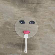 透明搞笑嘴唇抽象摄影道具扇子，夏日清凉好选择！ - 彩色 - 查看 7