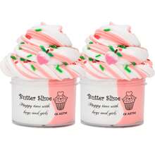 Kit de Slime com Manteiga Mista, Charms de Pirulito de Melancia para Crianças, Brinquedo Anti-Estresse Esticável e Não Pegajoso para Meninos e Meninas, Lembrancinhas para Festas, Presente, Slime, Slime ASMR, Massa de Modelar, Slime, Kit de Slime, Argila, Slime, Kit de Slime, Presente, Slime, Pacote de Slime, Brinquedos Fidgets de Slime