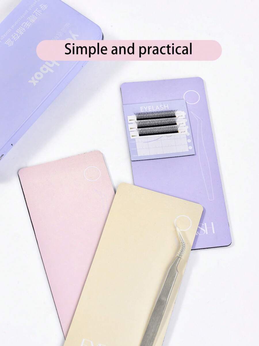 1pc Eyelash Extension Tweezers, Magnetic Plate For Eyelash Grafting, Magnetic Hair Removal Table For Eyelash Extension, Special Eyelash Extension Magnetic Plate Tweezers, Anti-Drop Plate