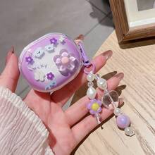 可爱卡通3D花朵吊坠保护壳，适用于Buds 6 Active/5/6S/6/7S/8Pro/8Lite、Buds 6Play/SE/Buds 4Lite/6Lite，透明软壳，Buds 6Pro/5Pro耳机保护套 - 彩色 - 查看 20