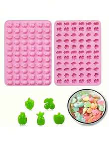 1pc 66-Cavity Silicone Candy Mold - Mini Gummy & Chocolate Making Kit, Suitable For Baking, Cookies, Candies And Wax Melts - Fruit Shaped Ice Cube Tray Ice Cube Tray Ice Cube Ice Cube Squishy Ice Cube Mold Ice Cube Mould - Multicolor - View 11