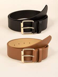 2-Pack Stretch Braided Belts For Women & Men - No Buckle Invisible Waistband With Canvas Vintage Design, Elastic Belt For Jeans/Dress Pants, Multicolor Casual Unisex Accessories Fall, Autumn, Halloween
