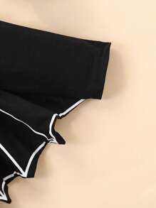 2pcs/Set Halloween Baby Costume, Black Bat Long Sleeve Romper And Bat Hat