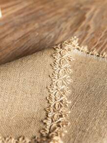 Farmhouse Style Jute Tassel Placemats, Round Bowl Pads, Rectangular Placemats / Trivets