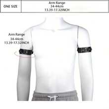 男士时尚臂章，可调节哥特式臂袖袖章装饰，性感配饰