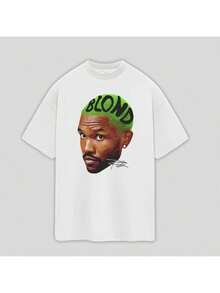 Merch Oversized T-Shirt Unisex 100% Cotton Shirt - 白色 - 查看 1