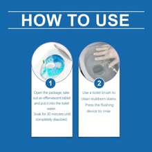 jakehoe Toilet Bowl Cleaning Tablets - Effervescent Descaler For Hard Water Stains & Odor Removal | No Scrubbing, 12-Hour Freshness, Septic (12 Count) (New And Old Models Are Randomly Shipped)