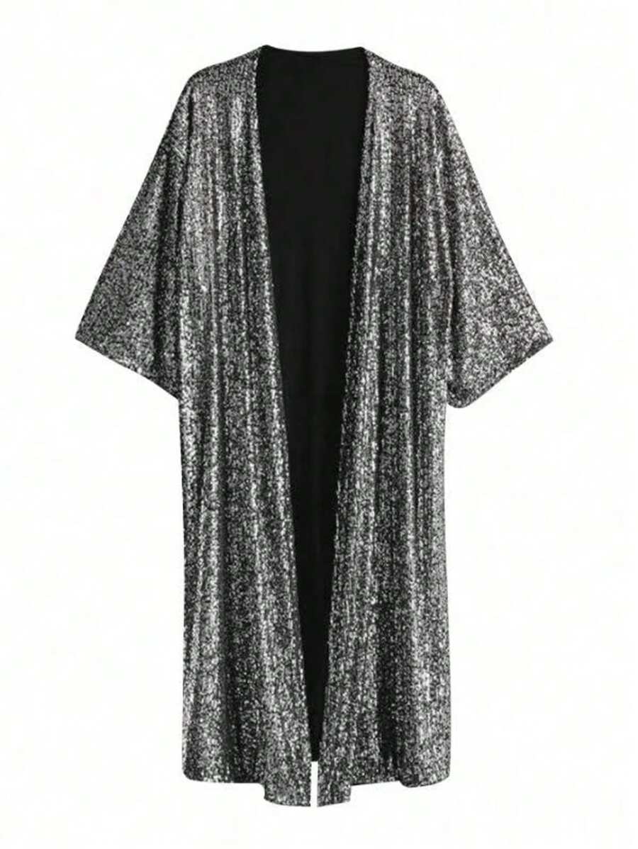 Women Loose Casual Lightweight Trench Coat, Short Sleeve