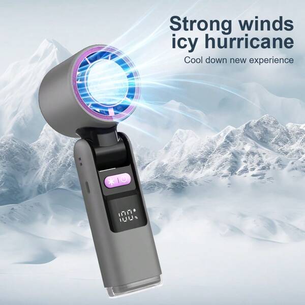 Handheld Portable Fan Speed(100) 13000 Rpm 4000mAh Super Mini Rechargeable With Ice Cooler Small Pocket Fans