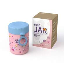 1pc Cute Cartoon Print Stainless Steel Soup Mug