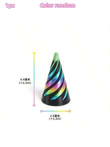 1/2/4 piezas Juguetes de descompresión en espiral impresos en 3D, Cono imposible, Juguetes de transferencia piramidal, Decoración de escritorio de ilusión de línea de vórtice mini, Regalos, Aliviar la ansiedad, Versión que brilla en la oscuridad requiere carga con luz solar, Color arcoíris y brillo aleatorio