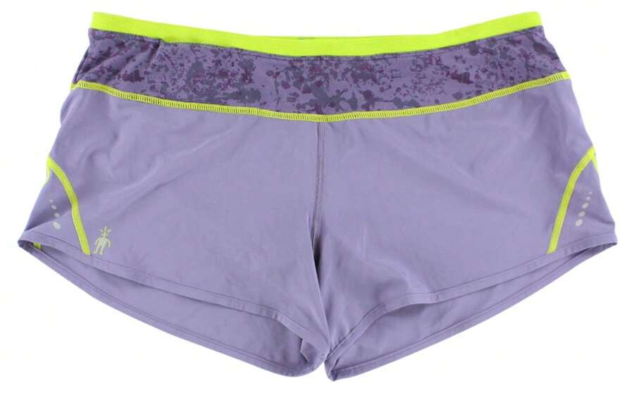Smartwool Womens PhD Running Shorts Purple - Tím/Xanh lá cây - Xem 1