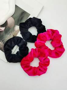 Elegant Fabric Hair Tie With Hidden Pocket Zippered Elastic Headband With Secret Compartment For Keys, Cash, Lipstick - Portable Non-Waterproof Fashion Accessory,Travel,Birthday - Black - View 5