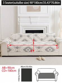 1件装四季通用沙发垫套，加厚保暖绒面沙发垫，现代简约防滑沙发套，防尘可水洗，柔软舒适，不易褪色，宠物友好，适用于L型沙发和1/2/3/4人座沙发，适合卧室、办公室、客厅等场所。