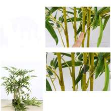 Árbol de bambú artificial, árboles artificiales en macetas con tronco realista y hojas de seda, plantas de bambú artificial para decoración interior y exterior en casa, oficina, restaurante.