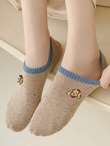 30/20/5 Paar Damen Cartoon Muster bestickte kurze Socken, feuchtigkeitsableitend, atmungsaktiv, weich, bequem, unsichtbare Bootssocken, Mohair Socken, geeignet für den täglichen Gebrauch, zufällige Lieferung, geeignet für Frühling, Sommer, Herbst, Winter - Verschiedenfarbig - Übersicht 4