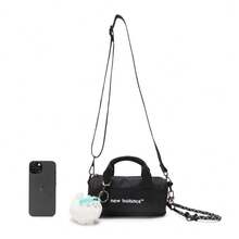 Mochila unisex New Balance NB, bolso de mensajero deportivo y casual para viajes, LAB52403BK - Negro - Ver 5