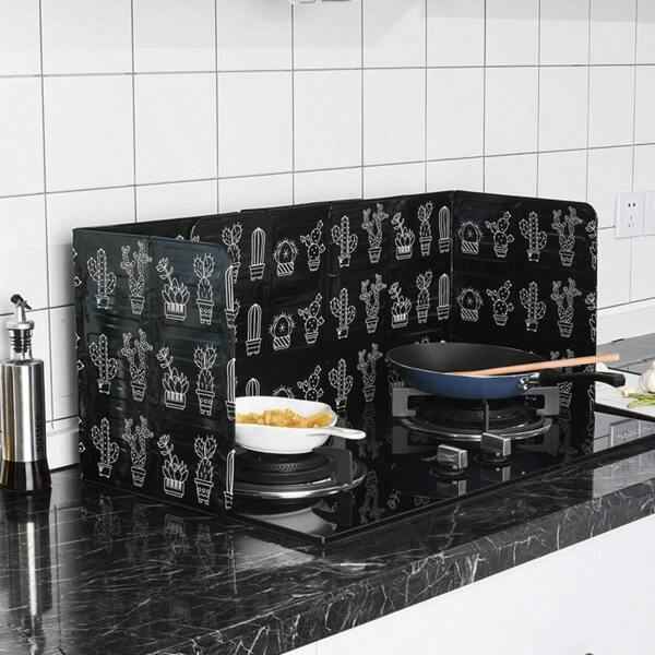 1 pièce Protège-éclaboussures de cuisine, planche isolante pliable pour la cuisson sur cuisinière à gaz, écran anti-éclaboussures résistant à l'huile