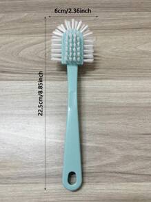 [5-In-1 Efficient Shoe Brush] Creative 5-Side Shoe Brush With Double-Sided Circular Design For All-Around Cleaning, Plastic Hard Bristle Bathroom Cleaning Brush, 5-In-1 Durable Shoe Brush, Plastic Material, Highly Efficient Cleaning